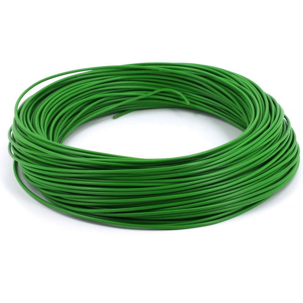 Изображение товара Провод ПВАМ VOLTON 1,0 кв.мм, 50м зеленый с медной жилой