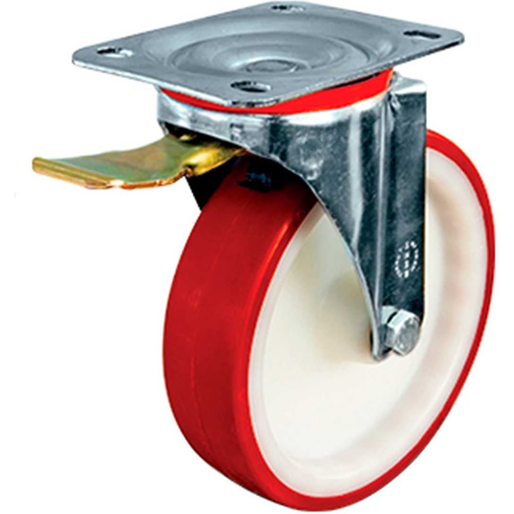 Изображение товара Промышленное колесо EMES с поворотной платформой и тормозом EM01ZKP200X50FFRONT