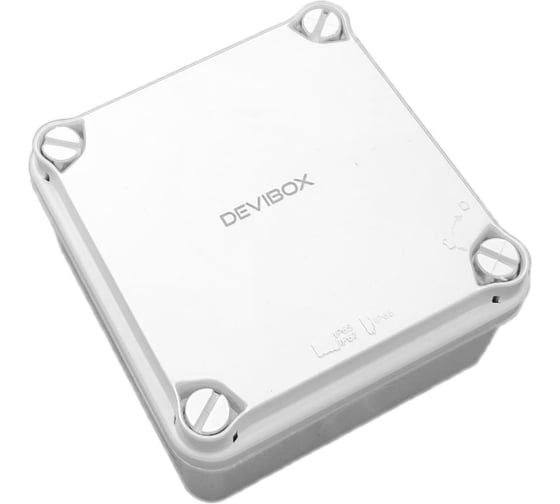 Изображение товара Коробка девибокс с клеммными зажимами, 113x113x68 мм, IP65-67, с кабельными вводами КК1.2.6-2