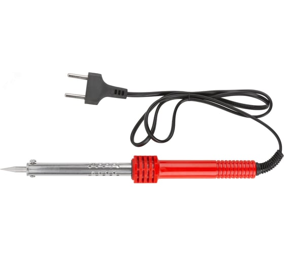 Изображение товара Паяльник КУРС 220 В, пластиковая ручка, конусное латунное жало, 55 Вт 60479