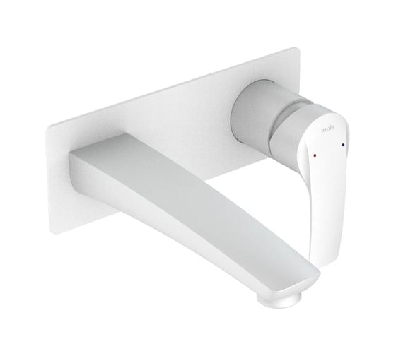 Изображение товара Встраиваемый смеситель для умывальника IDDIS Ray белый матовый RAYWT00i65