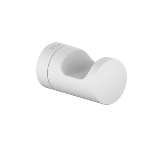 Изображение товара Одинарный крючок IDDIS NOA сплав металлов, белый матовый NOAWT10i41