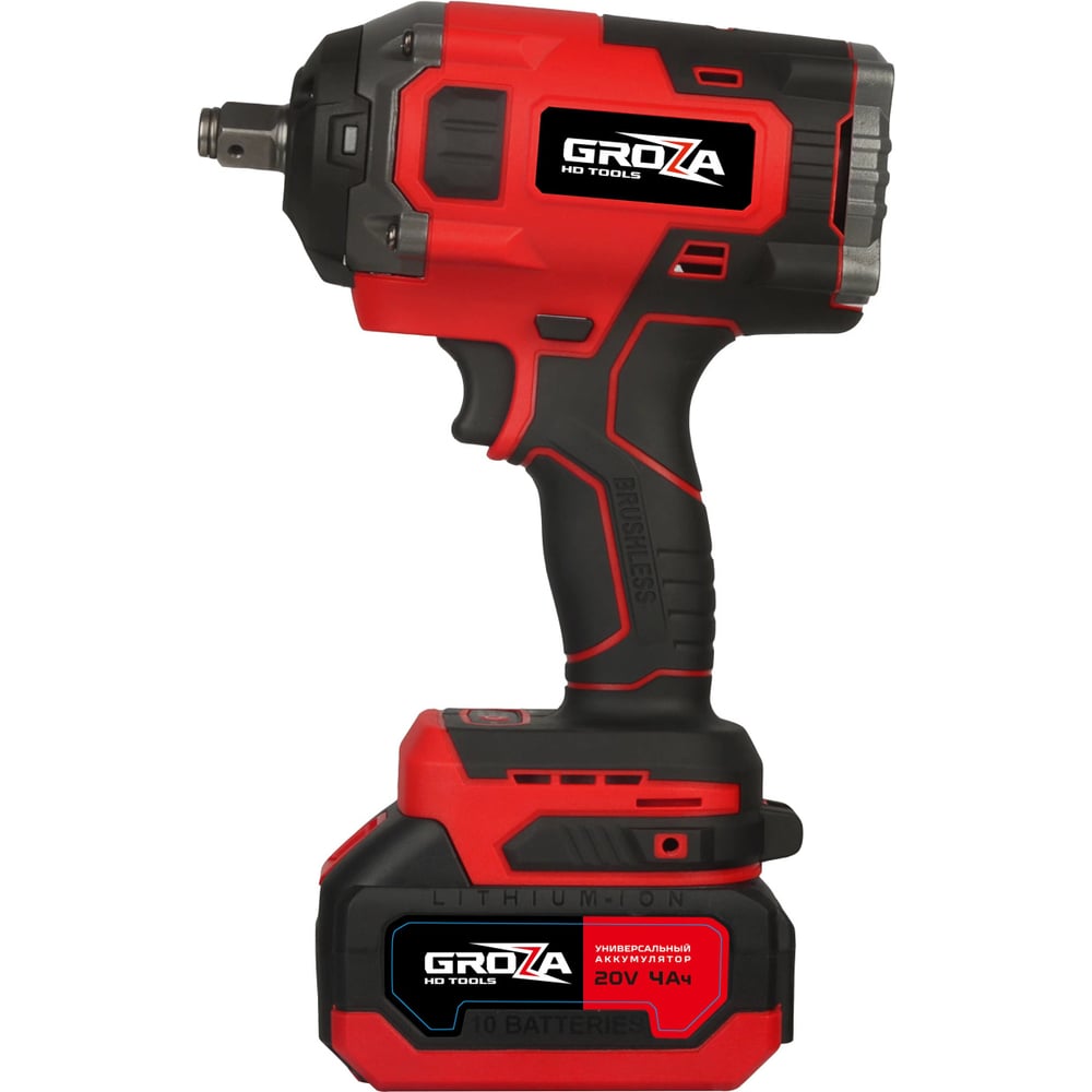 Изображение товара Аккумуляторный гайковерт Grozatools iBW-801 Torque G0203 с регулировкой и ударом