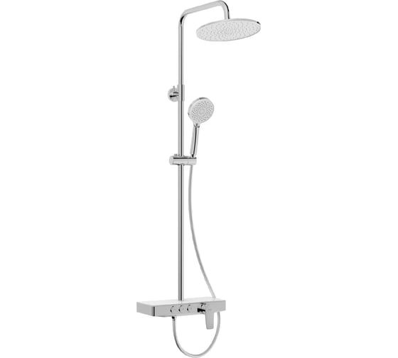 Изображение товара Смеситель для ванны IDDIS Shelfy с верхним душем SHESB3Bi06