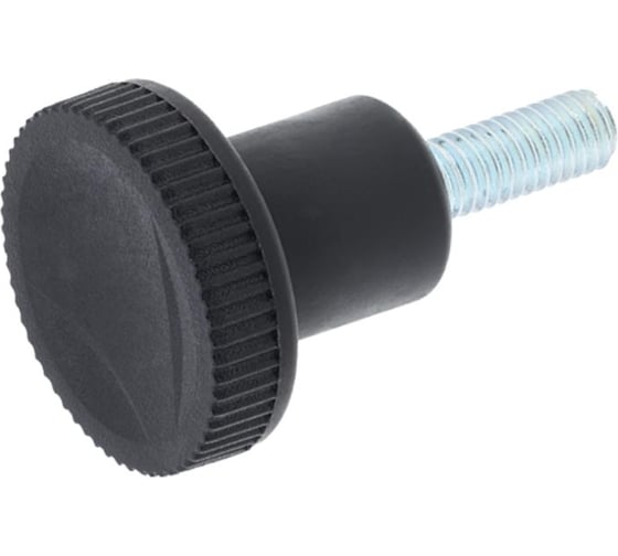 Изображение товара Комплект ручек Алтервиа зажимная с накаткой, черная (упаковка 2 штуки) A30110.00021.2