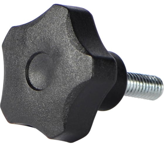 Изображение товара Комплект ручек Алтервиа зажимная пятилепестковая, черная (упаковка 10 штук) A30110.00020.10