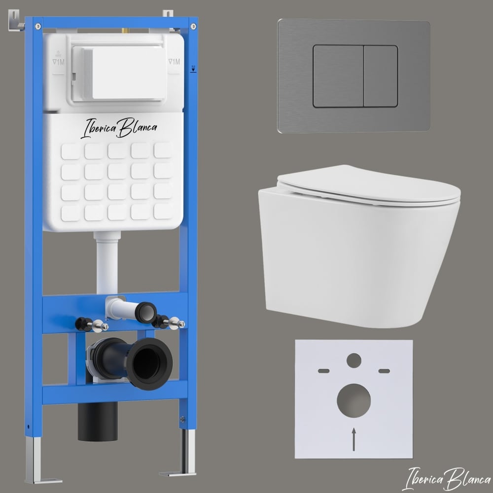 Изображение товара Комплект 3 в 1 IBERICA BLANCA инсталляция унитаз TORNADO безободковый