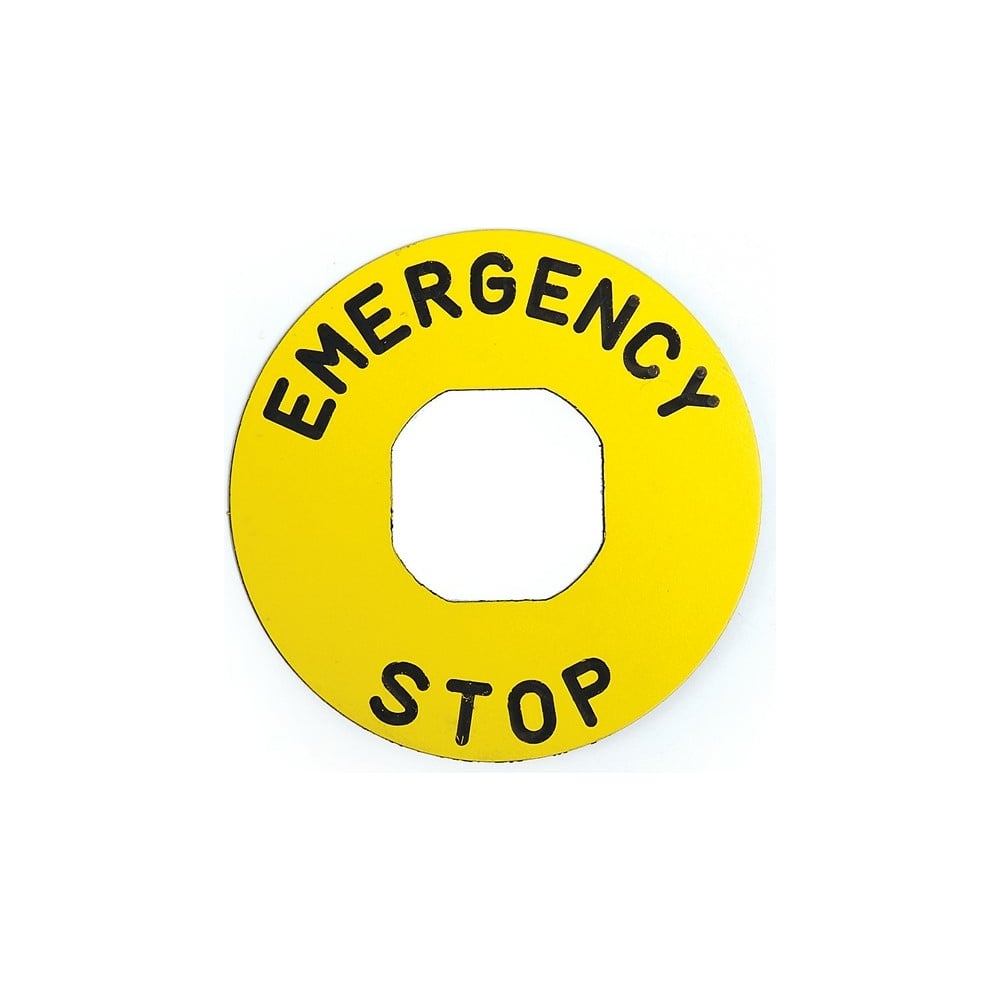 Табличка аварийной кнопки EMAS