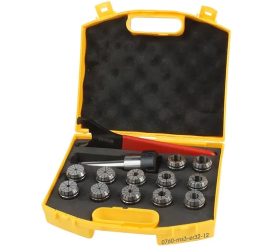 Изображение товара Патрон цанговый с цангами IVENT tools 0760 MS3-ER32 (12) 3-20 мм 4687206820692