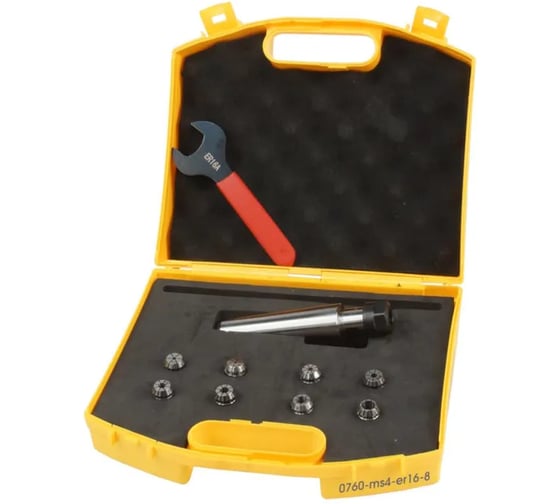 Изображение товара Патрон цанговый с цангами IVENT tools 0760 MS4-ER16 (8) 3-10 мм 4687206820708