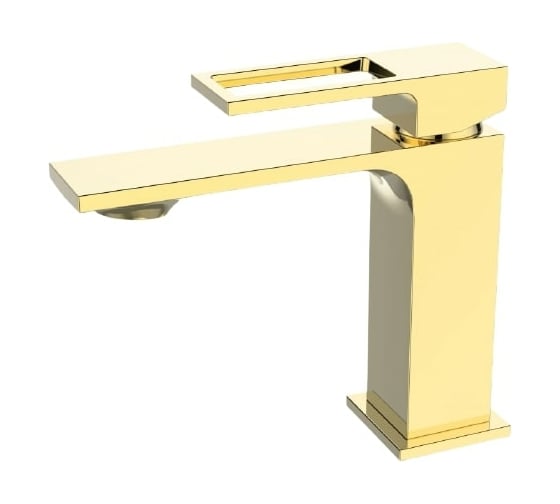 Изображение товара Смеситель для раковины BELBAGNO LUCE с донным клапаном, золото LUC-LVM-ORO