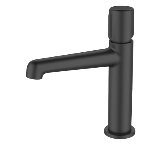 Изображение товара Смеситель для раковины BELBAGNO UNO с донным клапаном, черный UNO-LVM-NERO