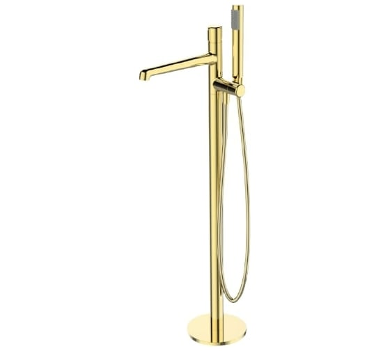 Изображение товара Напольный смеситель для ванны BELBAGNO UNO золото UNO-FMT-ORO