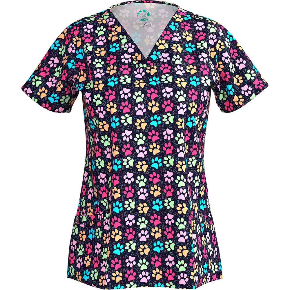 Изображение товара Блуза СОЮЗСПЕЦОДЕЖДА Эргофайв Актив (ERGOFIVE Active) EAJW02 женская принт бабочки на светлом, 58 (2XL) 2000000275383