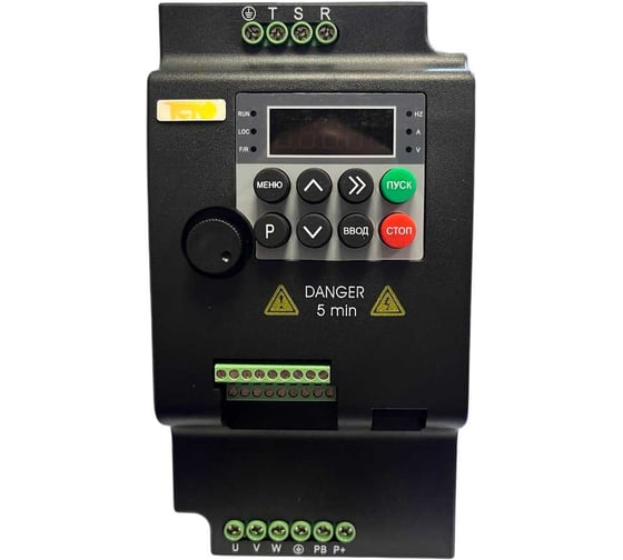 Изображение товара Частотный преобразователь K-DRIVE KD-100-2S-1, 5GB выходной ток 7 А, перегрузочная способность от 150 процентов (1, 5 кВт x 220 В) 08-00045806