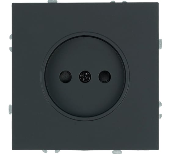 Изображение товара Розетка 1-местная STEKKER с з/ш, б/з (механизм), СЗК, 250В, 16А, серия Эмили,  50250