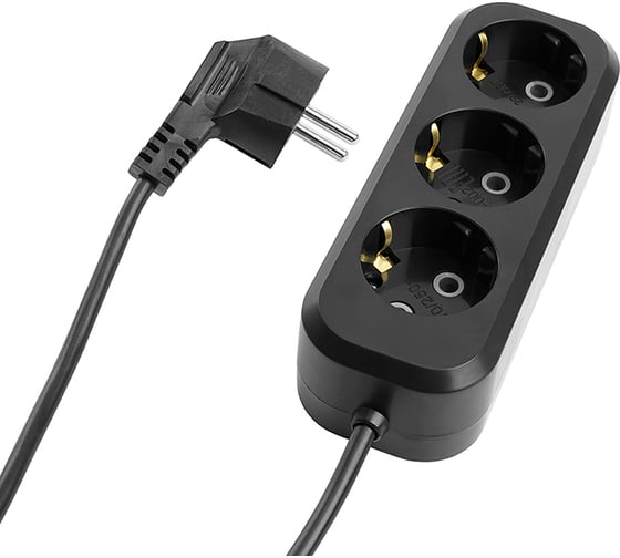 Изображение товара Удлинитель трехместный STEKKER с/з 2x0,75,2м, серия Home, HM01-31-02 (У10-002 50418