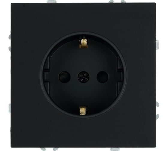 Изображение товара Розетка 1-местная STEKKER с з/ш, с/з (механизм), СЗК, 250В, 16А, серия Эмили, 50251