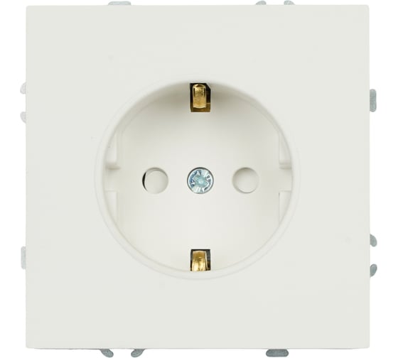 Изображение товара Розетка 1-местная STEKKER с з/ш, с/з (механизм), СЗК, 250В, 16А, серия Эмили, 50235