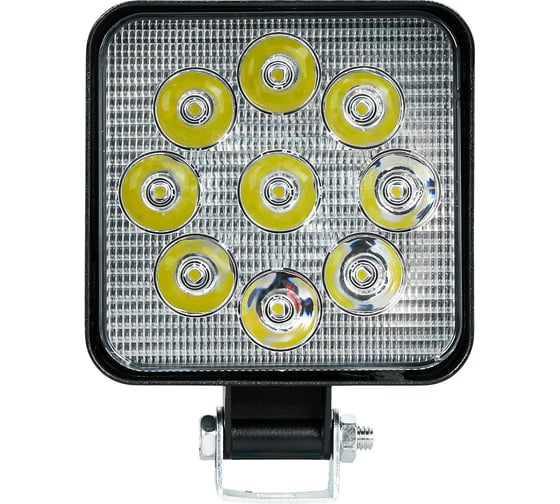 Изображение товара Фара светодиодная Airline квадратная, 9LED, направленный свет, 9Вт, 83x83x22мм, 12/24В, PLUS ALED146