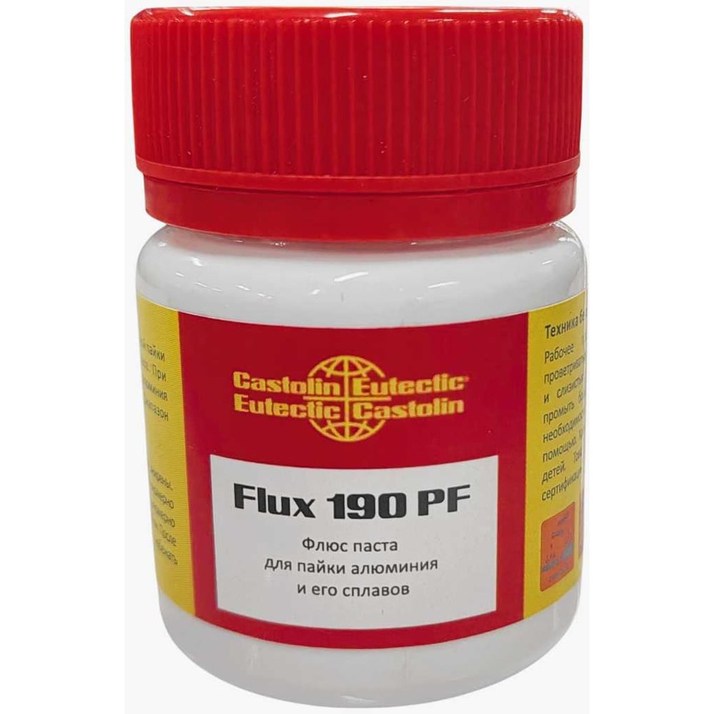 Изображение товара Флюс CASTOLIN 190 PF (паста) для пайки алюминия, 50 г