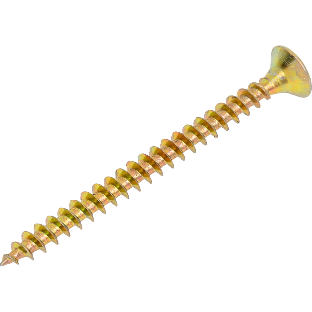 Изображение товара Саморезы универсальные Tech-Krep 60х5,0 мм желтые 200 штук крепеж для строительных работ