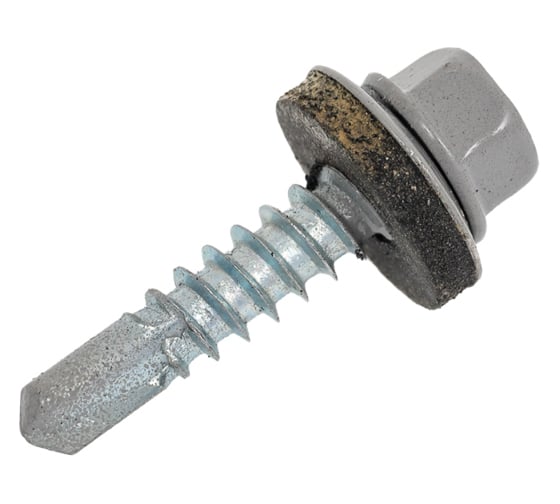 Изображение товара Саморез Tech-Krep КР св. 5,5х25 RAL-7004 (серый) (60 шт) - коробка с ок. /Zitar 153617