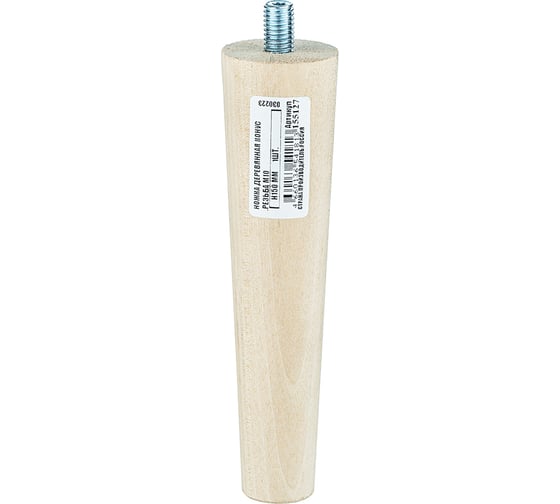 Изображение товара Ножка Tech-Krep деревянная конус, H410 мм, резьба М10 (4 шт) - пакет. /Zitar 156942