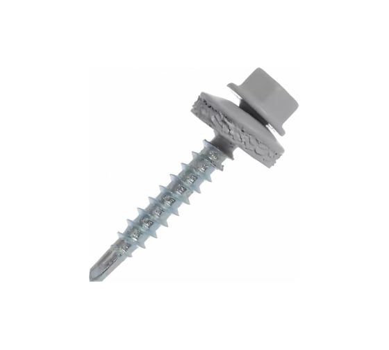 Изображение товара Саморез Tech-Krep КР св. 5,5х19 RAL-7004 (серый) (250 шт) - ведро /Zitar 153613