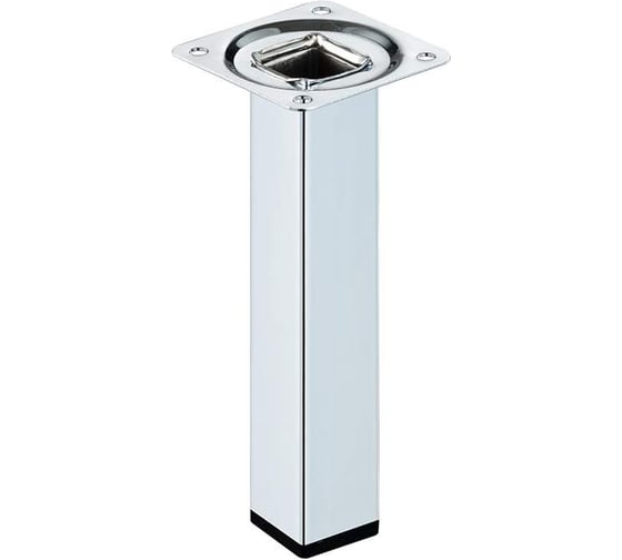 Изображение товара Ножка Tech-Krep металл.квадрат, нерегулир, 25х25х150 мм, хром (4шт)- пакет /Zitar 155954