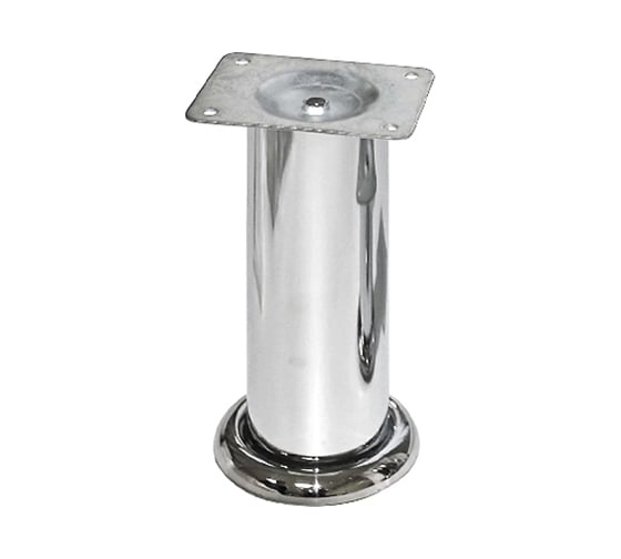 Изображение товара Ножка Tech-Krep D50х100мм, круглая, нерегул, хром (4шт) - пакет /Zitar 154504