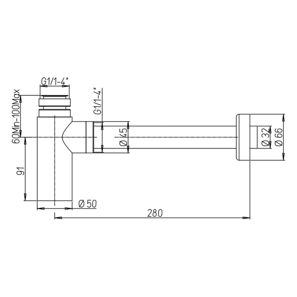 Изображение товара Сифон для раковины Paini Cox брашированное золото PVD 78PJ849
