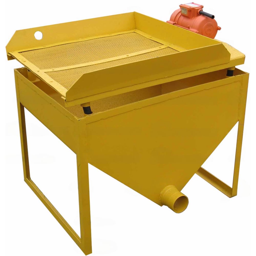 Изображение товара Бункер АЛТЕХ 300 литров с виброситом и вибратором для эффективной обработки материалов