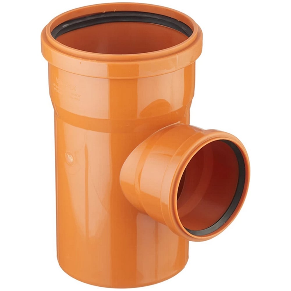 Изображение товара Тройник Valfex 87,5 200-110 рыжий для наружной канализации