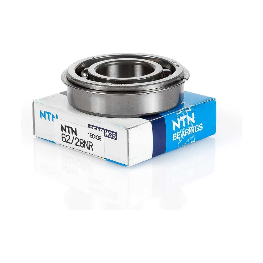 Изображение товара Подшипник NTN 62/28NR шариковый однорядный радиальный открытый 58x28x16 мм