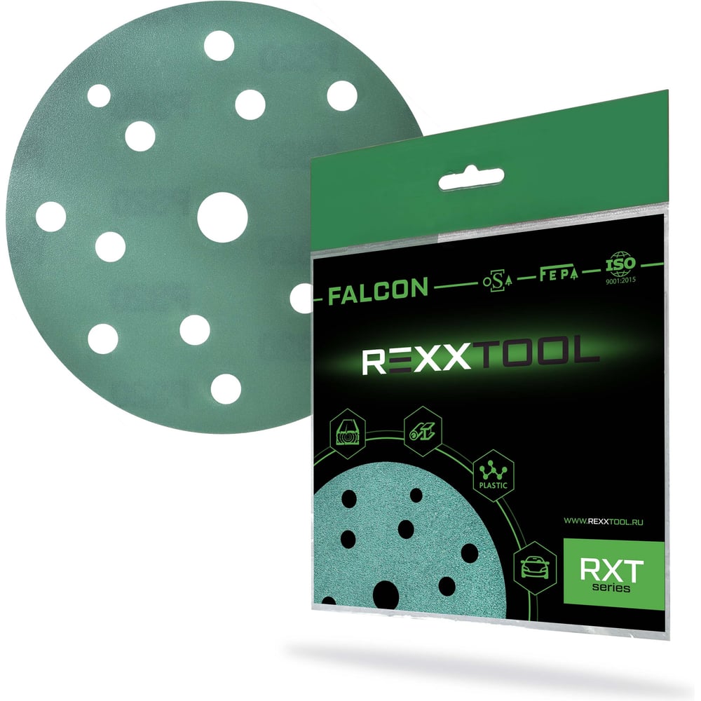 Изображение товара Шлифовальный круг абразивный REXXTOOL FALCON 150 мм с 10 штук P320