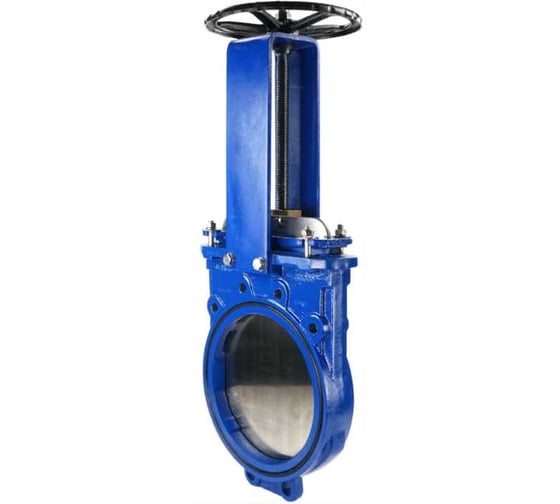 Изображение товара Задвижка шиберная DN.ru GGG40-SS304-NBR-2W Ду400 Ру6, шток невыдвижной, штурвал D040-09393