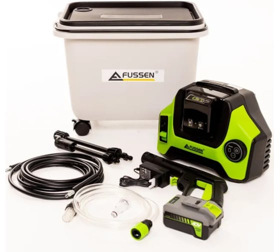 Изображение товара Мойка высокого давления аккумуляторная FUSSEN 700 Вт 60-100 Бар LC301W-700