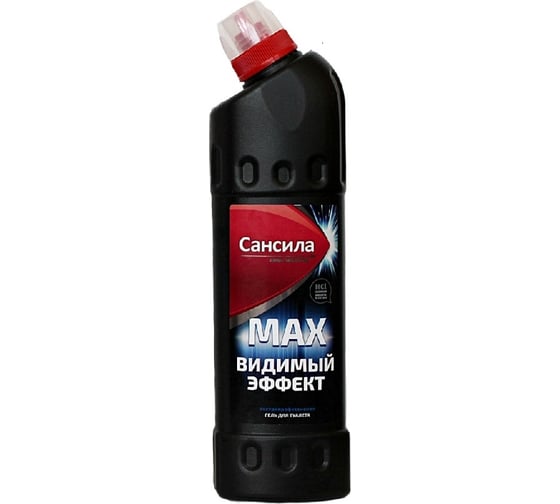 Изображение товара Средство для удаления известкового налета Сансила MAX+видимый эффект черный, 750г+ СНС-13