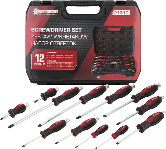 Изображение товара Набор отверток Forcekraft 12 предметов FK-21310(65804)