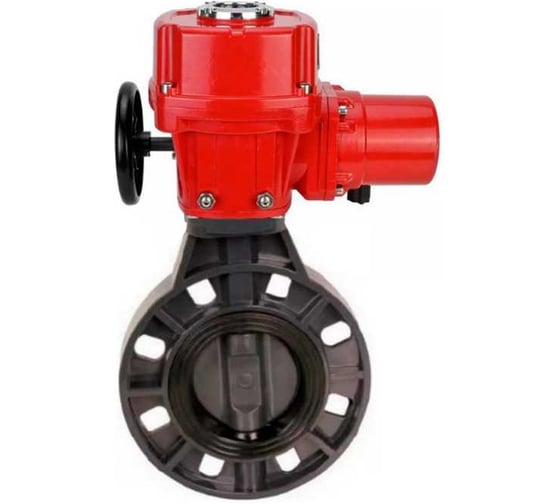 Изображение товара Затвор DN.ru НПВХ-НПВХ-E-2W-Fb-ISO Дн50 Ру10, электропривод взрывозащищенный 380В D050-84010