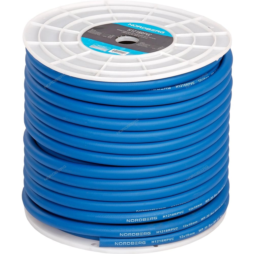 Изображение товара Гибкий воздушный шланг Norberg 12x18 мм 50 м армированный ПВХ