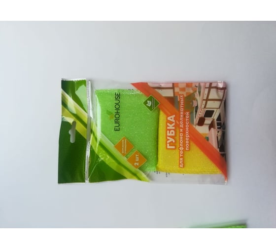 Изображение товара Губка для тефлона и деликатных поверхностей EUROHOUSE 2 шт 13915