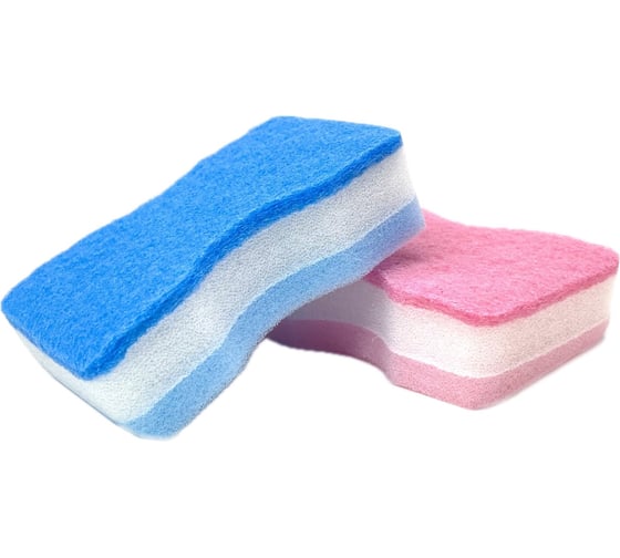 Изображение товара Трехслойные губки для посуды EUROHOUSE 3 шт 14000