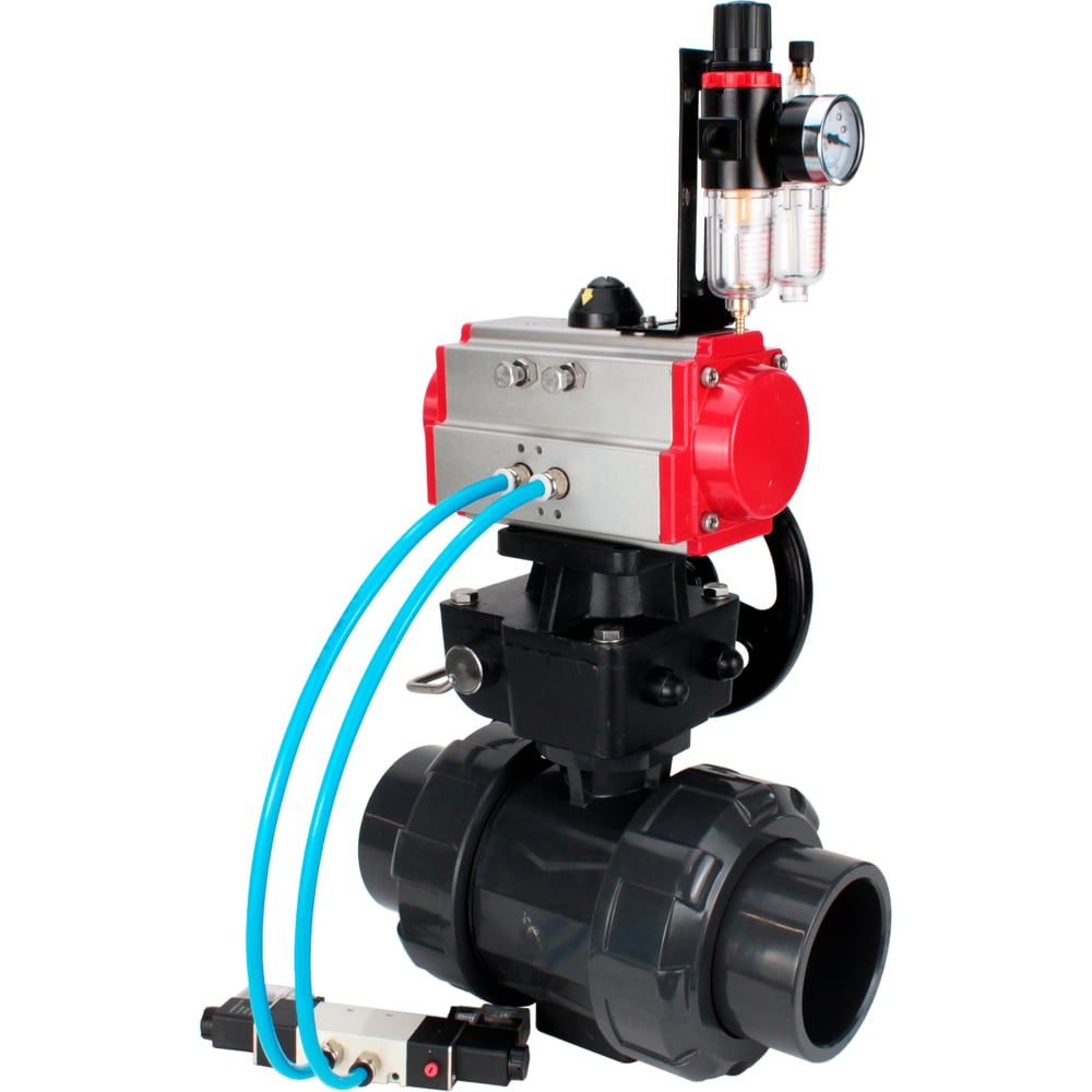 Изображение товара Кран пневмоуправляемый DNPR клапан PVC-U 32 мм Ру10 DN.ru