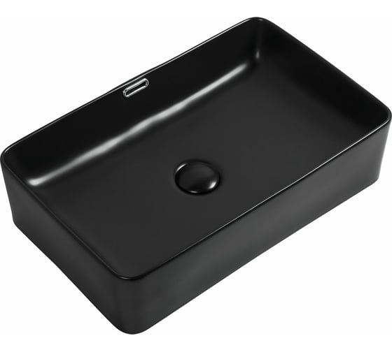 Изображение товара Керамическая накладная раковина Aquanet PERFECT-3-MB 550х350х140, черный матовый 00273676