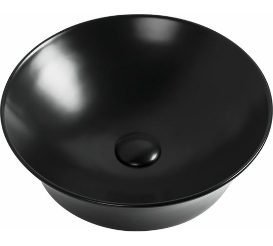 Изображение товара Керамическая накладная раковина Aquanet SMART-1-MB 420х420х125, черный матовый 00273686