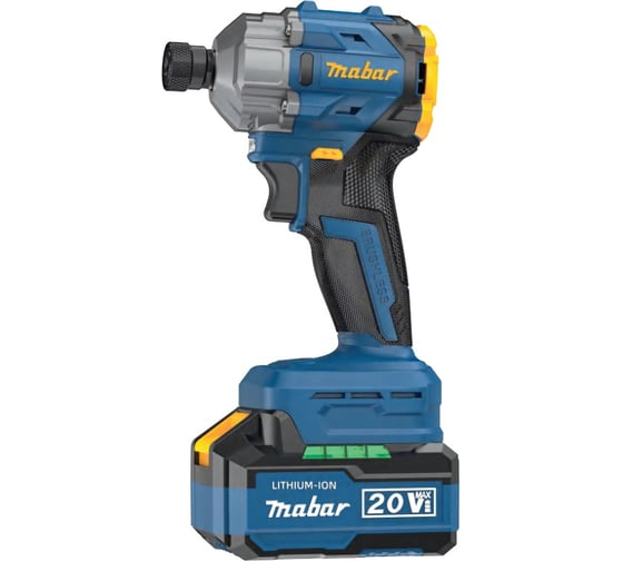 Изображение товара Аккумуляторный бесщёточный MABAR Винтовёрт УДАРНЫЙ, ( модели 2501-МК-4. 0АН) , 1*6 new 2501-МК-4.0АН