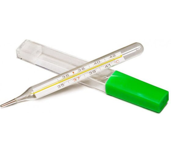 Изображение товара Термометр ОФИСМАГ медицинский безртутный в пластиковом футляре, ИМПЭКС-МЕД, с поверкой РФ 631489