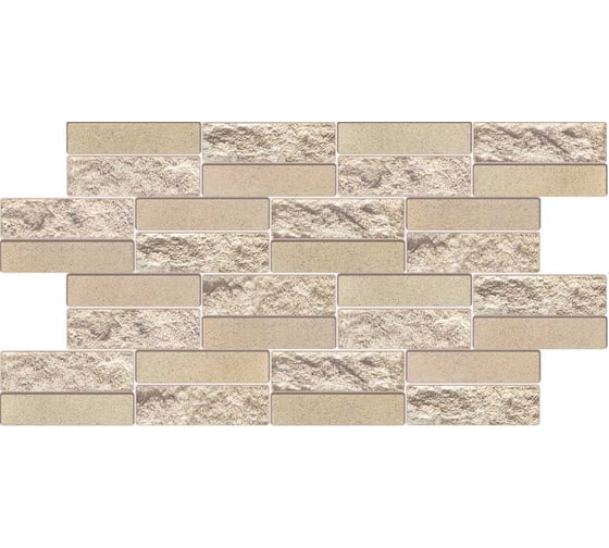 Изображение товара Панель на стену из ПВХ GRACE (Кирпич Облицовочный бежевый, 980х490 мм) УТ000031178